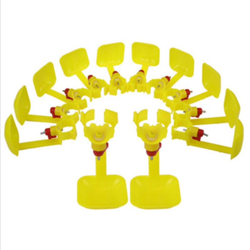 10 20PCS Poultry Chicken Water Drinking Tool Hen Quail Bowl For Farm Animal Automatic Drinker Feeder Bird Cups Bottles