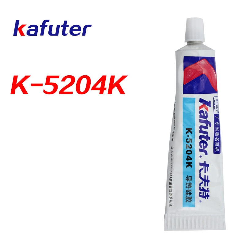 Kafuter 80g k -5204k led termiskt ledande silikon cpu bindande lim snabbtorkande termisk kiseldioxid härdbar koefficient 1.6