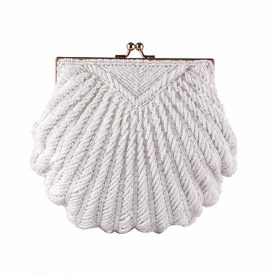 Abend taschen Frauen Kupplung Abend Kupplung Taschen Hochzeit Braut Handtasche Perle Perlen Muschel Kette Party Taschen LI-383