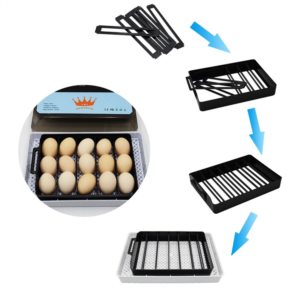 Super Farm Hatchery Incubator Brooder Machine 15 Egg Hatchers Chicken Automatic Eggs Incubator Bird Quail Brooder