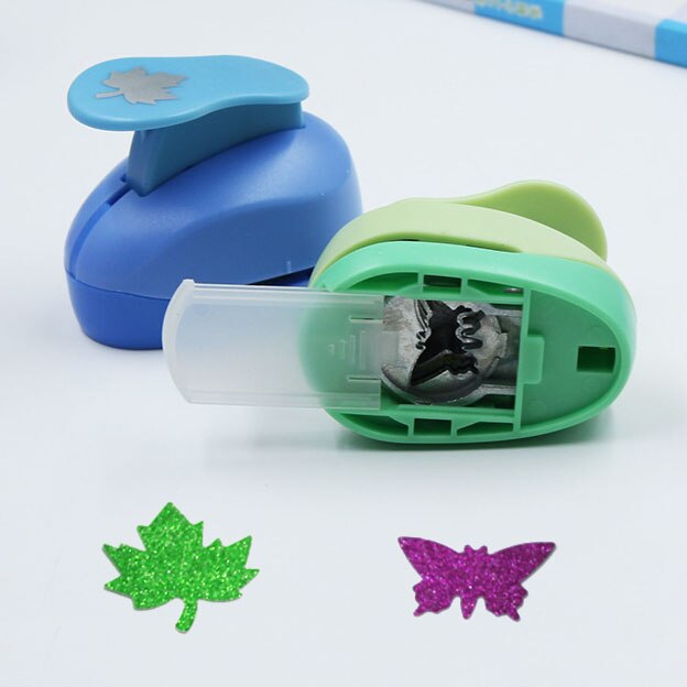 2.5cm(1 inch) Circle and Wave Circle Shape hole punch set Puncher Crafts Scrapbooking round DIY Paper Cutter Punches Free ship: Mapleleaf Butterfly