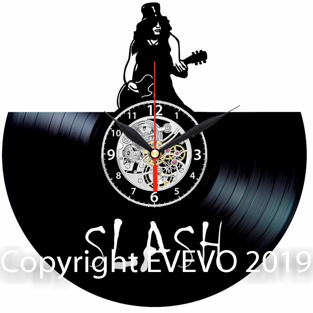 Vinyl Wanduhr Aus Echter Schallplatte – Handgefertigt, Leises Quarzwerk, Vintage Design Für Wohnzimmer, Bar Oder Tattoo-Studio