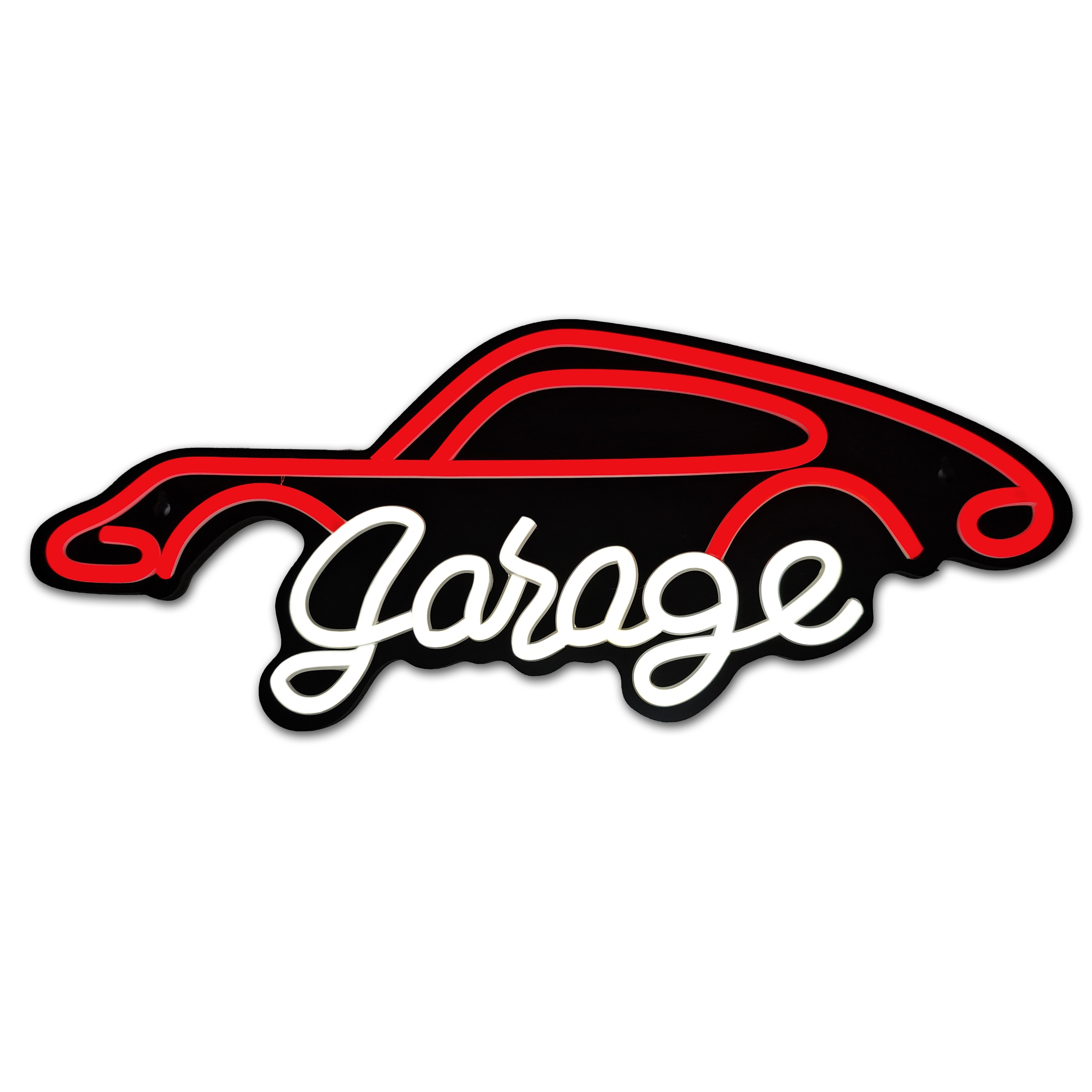 1 neon sign for garage, LED garage sign for garage decoration, car repair, men's cave, and the best for car enthusiasts: WHITE