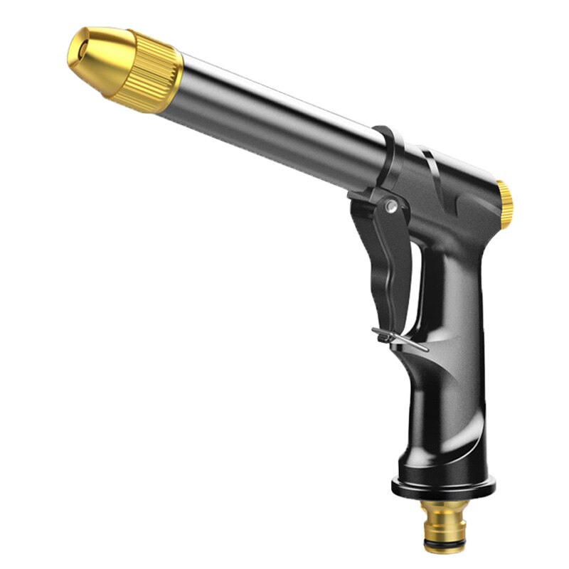 Draagbare Hoge Druk Waterstralen Metalen Jet Tuin Sprinkler Slang Spray Washer Cleaning Tools Wasstraat: Black Gun