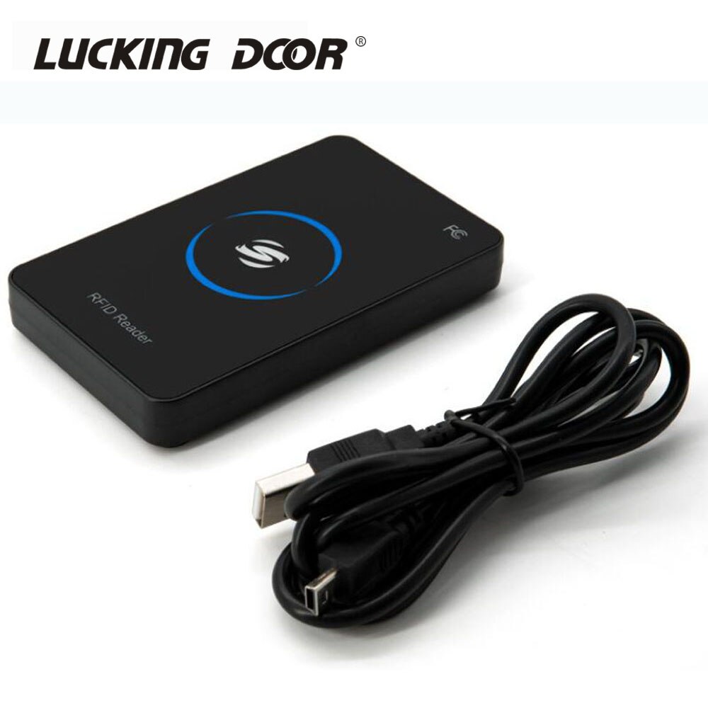 Lector RFID 125Khz EM4100 Sensor de proximidad USB lectores de tarjeta de Control inteligente para Control de acceso