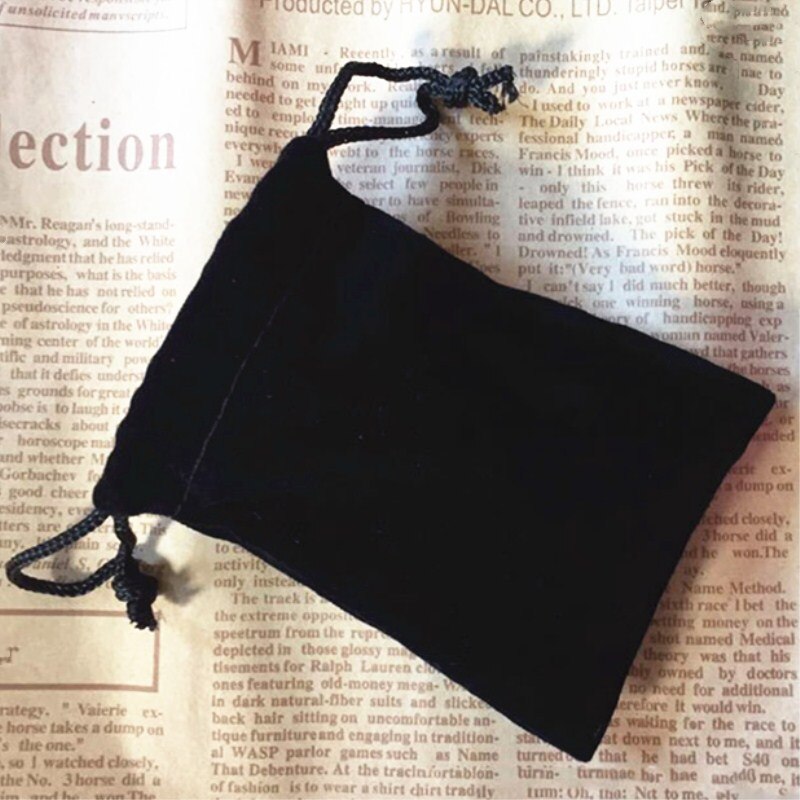 2pcs Dice Bag Dedicated Dice Bag Black Flannel Bag Protection Bag Jewelry Drawstring Package Board Games