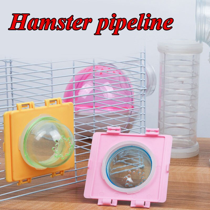Jaula de túnel para hámster, tubo externo para jaulas de juguete, conexión de Color sólido, tapa de jaula, suministros para mascotas