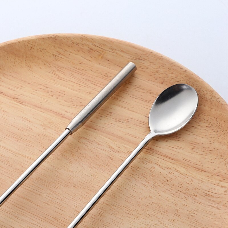 Cuchara de té de hielo con mango Extra largo, cuchara de helado mezcladora de 4 colores de 12 pulgadas, cucharas agitadoras de cóctel de acero inoxidable, barra Acc