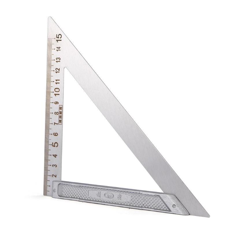 Multi-function 90 Degree Right Angle Stainless Steel Triangle Ruler Woodworking Measurement Drawing Tools