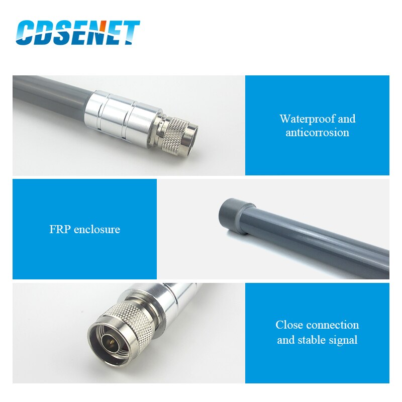 433MHz 470MHz Wifi Antenne N-J Connector High Gain 6dbi Glasvezel Omnidirectionele Wifi Antenne voor Router Modem Antenne