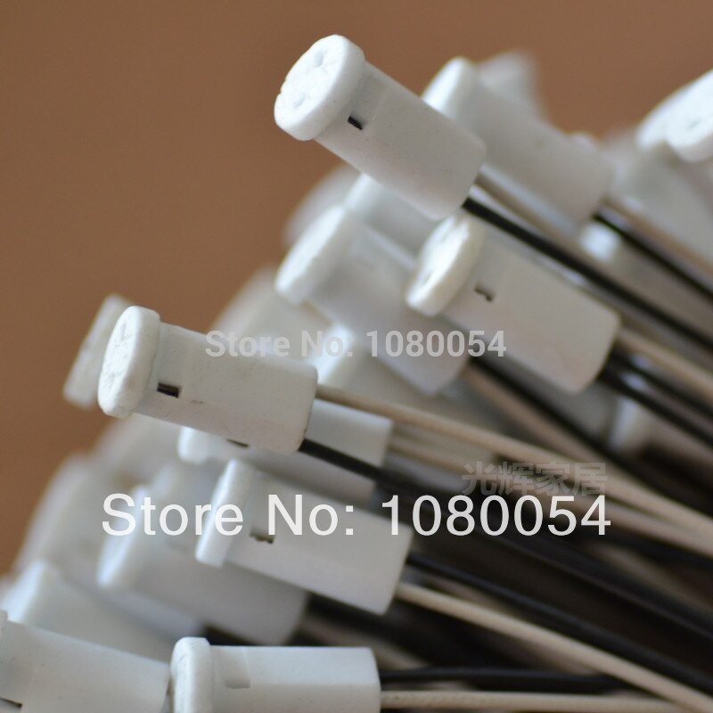 G4 base fatning stik krystal pære lys speciel keramisk lampe lysekrone halogen holder hovedledning  g4 led /g4/ pære stik 12v 10-30w