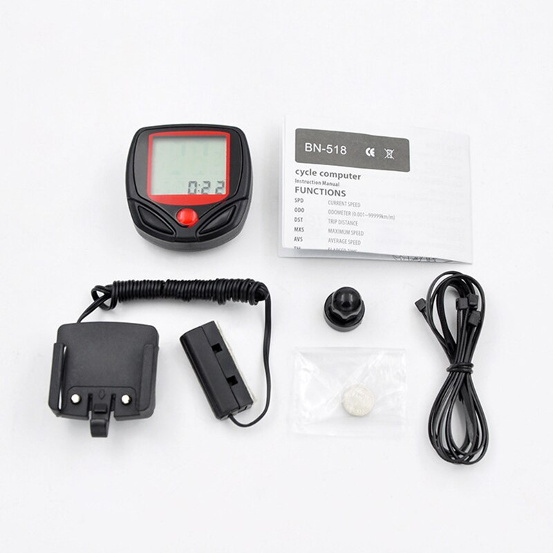 Bicycle Speedometer Cycling Computer Digital LCD Computer Bike Speedometer for Bicycle Waterproof Odometer Cycling Stopwatch