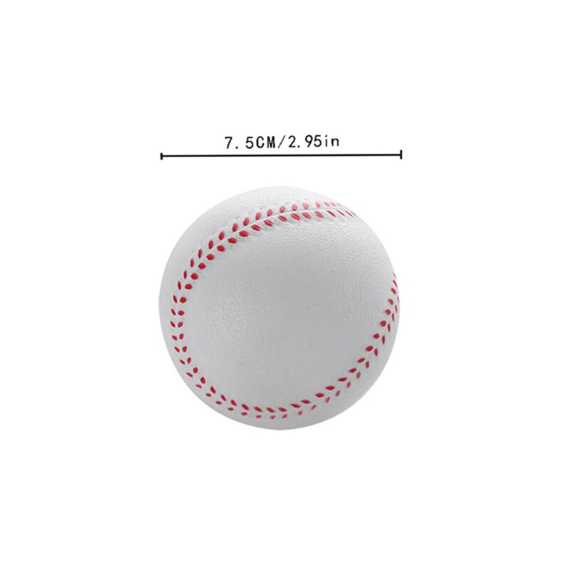 Vitt och gult barn baseball bas jorden träning boll skum softball student mjuk baseball pu baseballdiameter: Gul diameter 7cm