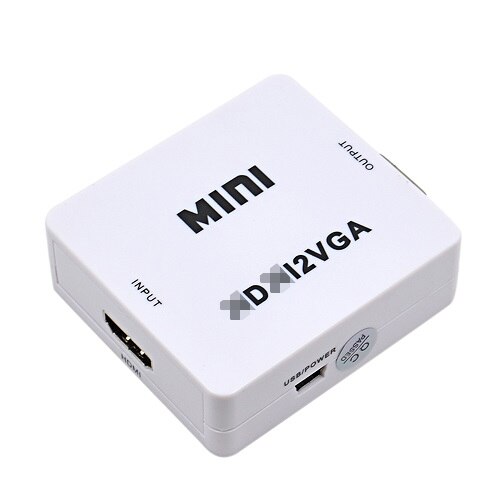 Cool dier mini hdmi till vga adapter hdmi 2 vga converter digital analog  hd 1080p för pc laptop surfplatta displayer hdmi vga: Default Title
