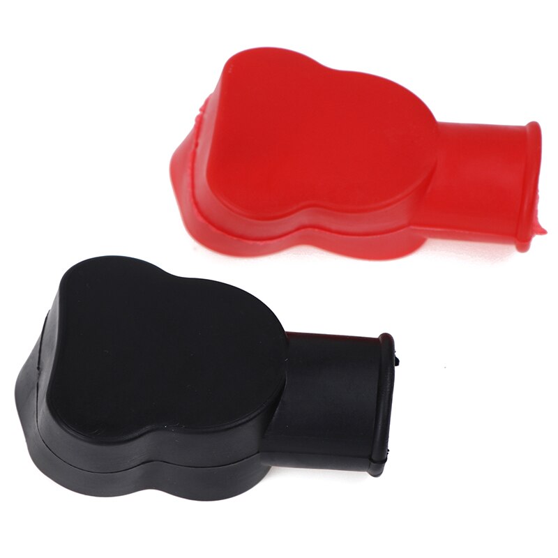 1 Pair Universal Car Battery Terminal Cap Negative Positive Terminal Covers Protector Replacement Batteries Car Accessories
