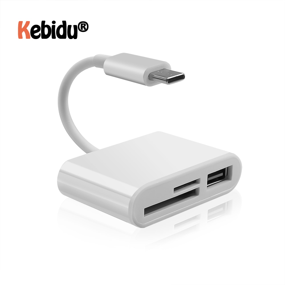 Neue 3 In 1 USB Typ C Adapter Kartenleser Kabel SD & Micro SD TF Verbindung Smart Memory Karte reader Für Macbook Pro Typ-C Port