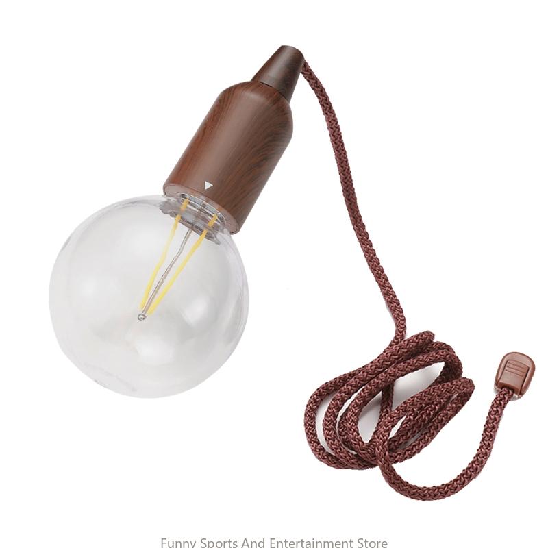 C4DE wasserdichte draussen -Zeltlicht Innenhof Ziehen Sie Kordlampe dekoratives hängendes Licht: verrotten