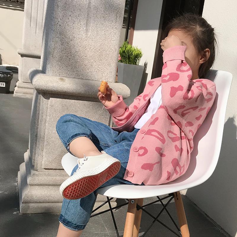 Maglione Cardigan per ragazze cappotto per abbigliamento per bambini primavera e autunno 2021 nuovo Top in stile occidentale lavorato a maglia versione coreana P5728