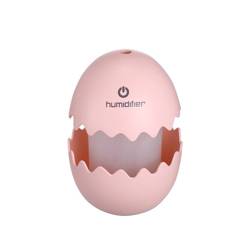Azgiant mini ägg bil luftfuktare inget brus led nattljus usb luftrenare finfördelning kontinuerligt spraya dimma