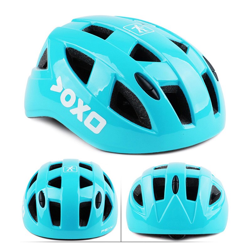 Ultralight Kinderen Fietshelmen Kids Fietshelm Veiligheid Fietsen Mtb Skate Helm Mountainbike Hoeden Mj: Sky Blue / S