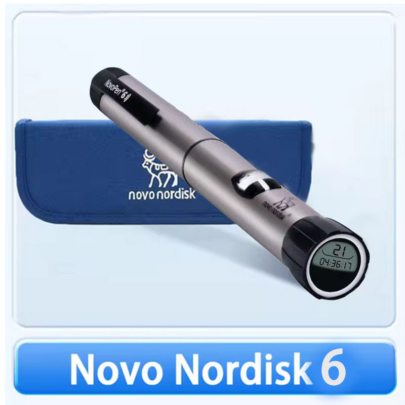 Caneta de injeção de memória de açúcar no sangue 6 com injeção NFC Caneta seringa de insulina Injetor de insulina doméstico: Rosa