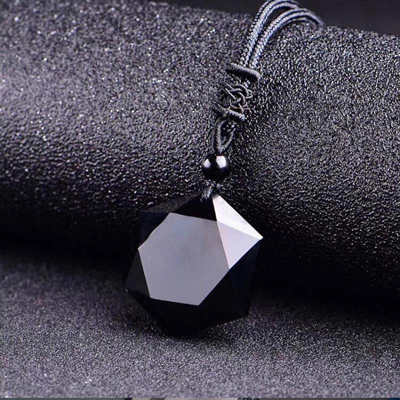 Natuurlijke Obsidiaan Energie Stenen Hanger Kralen Ketting Charm Sieraden Mode Accessoires Hand-Gesneden Baby Lucky Amulet