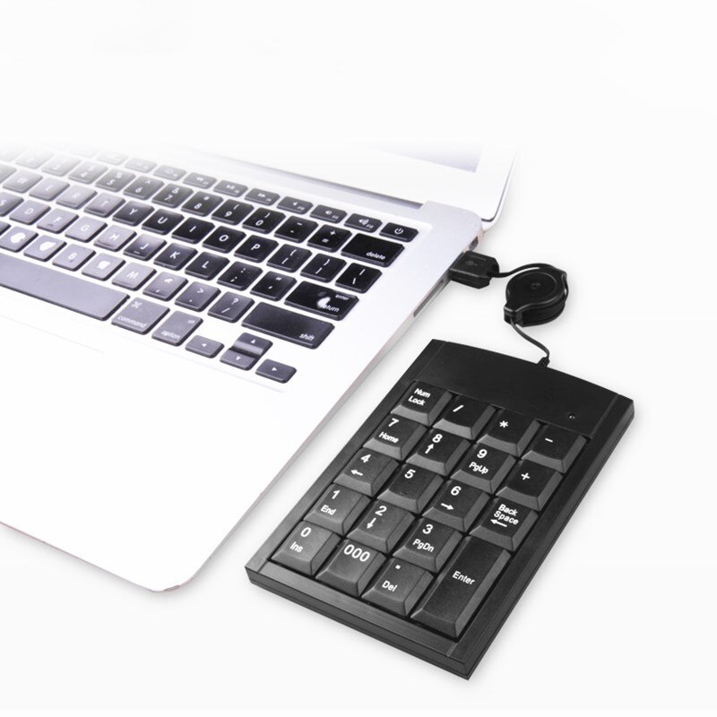 Numeric Keypad "000" 19Keys Wired Digital Pad USB Mini Keyboard Ultra Slim,Keypad Number Pad For Accounting Tasks Compute PC