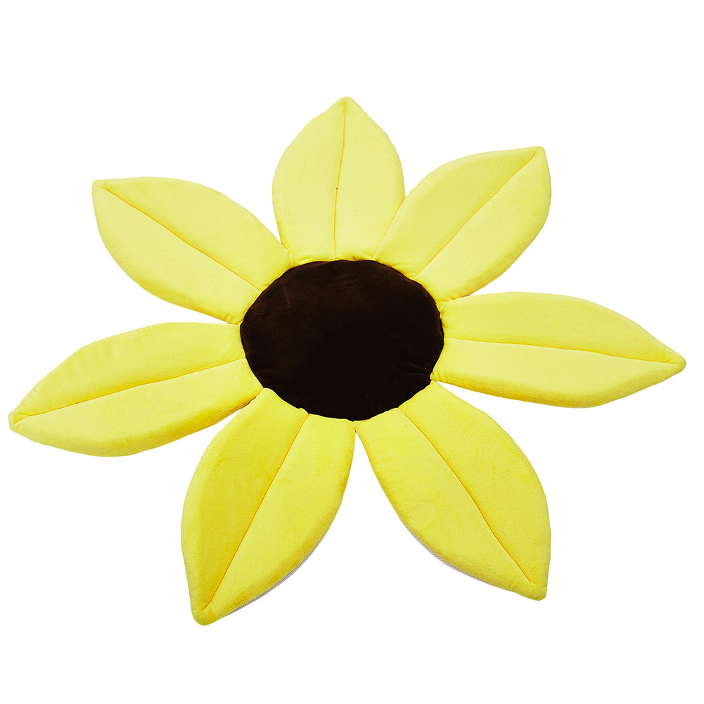 Bañera antideslizante de flores para bebé, soporte para baño de seguridad infantil, cojín para bañera, tapete para asiento de Ducha: YELLOW