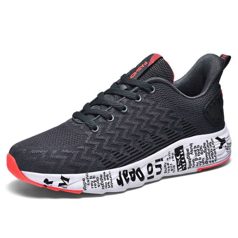 Herenschoenen maat 39-44 volwassen heren sneakers zomer ademende heren casual schoenen heren tennis masculino sport casual veterschoenen: Wit / 7.5