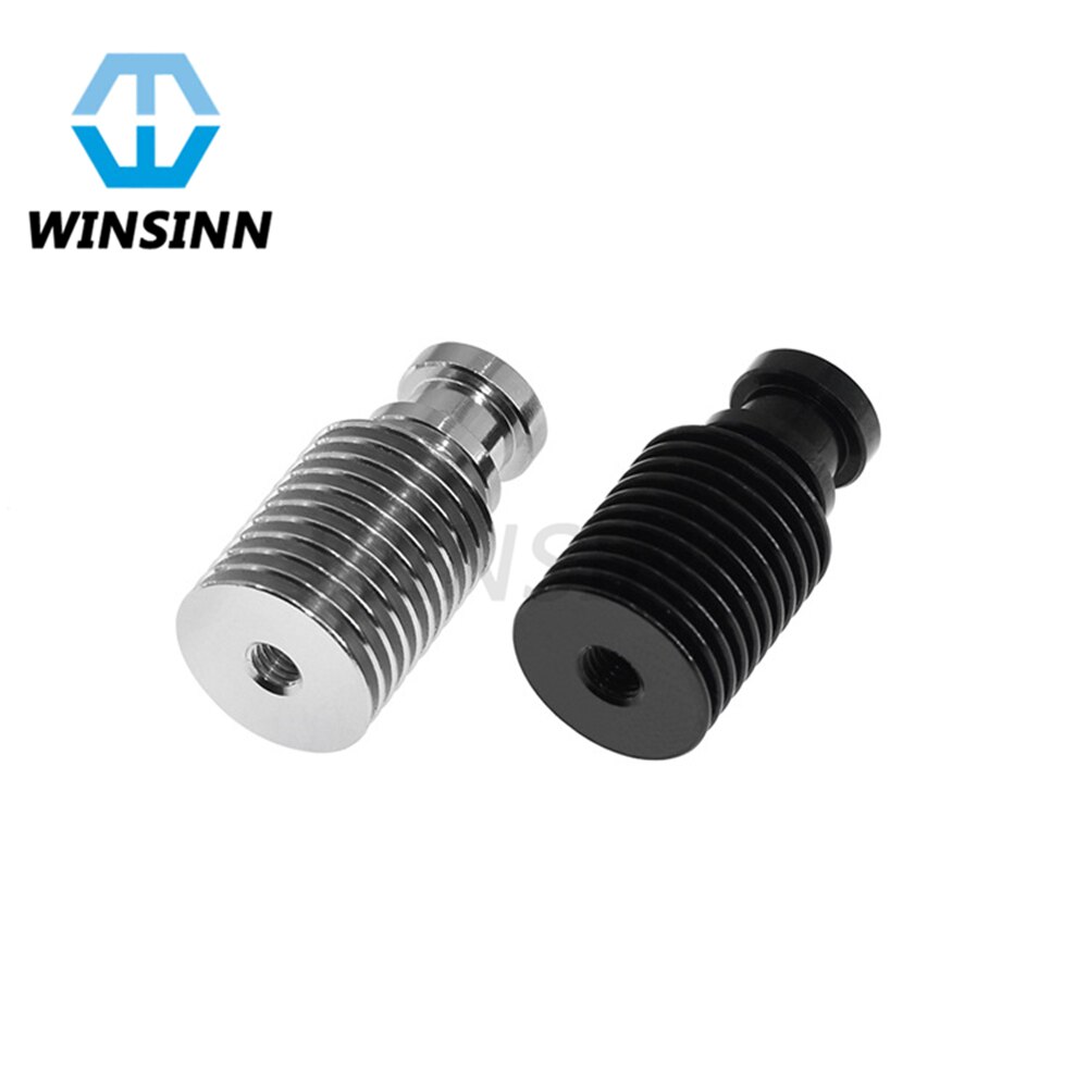 V6 Heatsink Lange Korte Koellichaam Aluminium Radiator M6 M7 Zwart Zilver voor 3D Printer Remote Bowden J-Head v6 Extruder Hotend