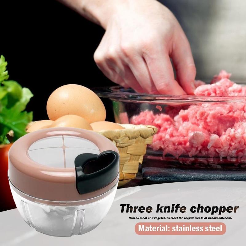 Picadora manual de frutas y verduras, cortadora de verduras manual, ralladora de carne, molinillo de cebolla y nueces, picadora, trituradora, herramientas de cocina