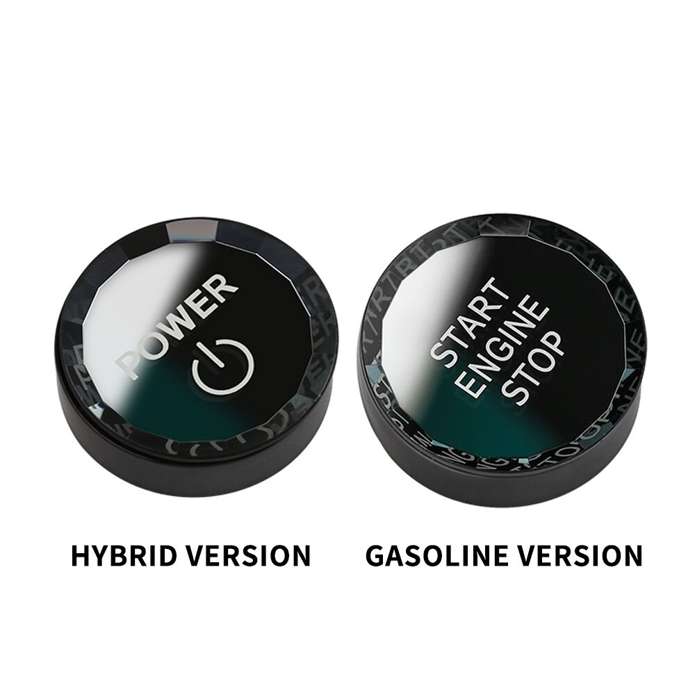 Toyota One-button Auto Start Crystal Button Cover Ignition Frame Car Accessories for Toyota Camry RAV4 Chr Yaris Prius Cruiser