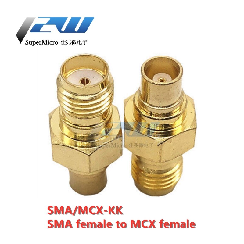 1 szt. adapter SMA robić MCX wtyk męnarty i żeńskie gniazdo złącze koncentryczne RF: SMA to MCX-KK