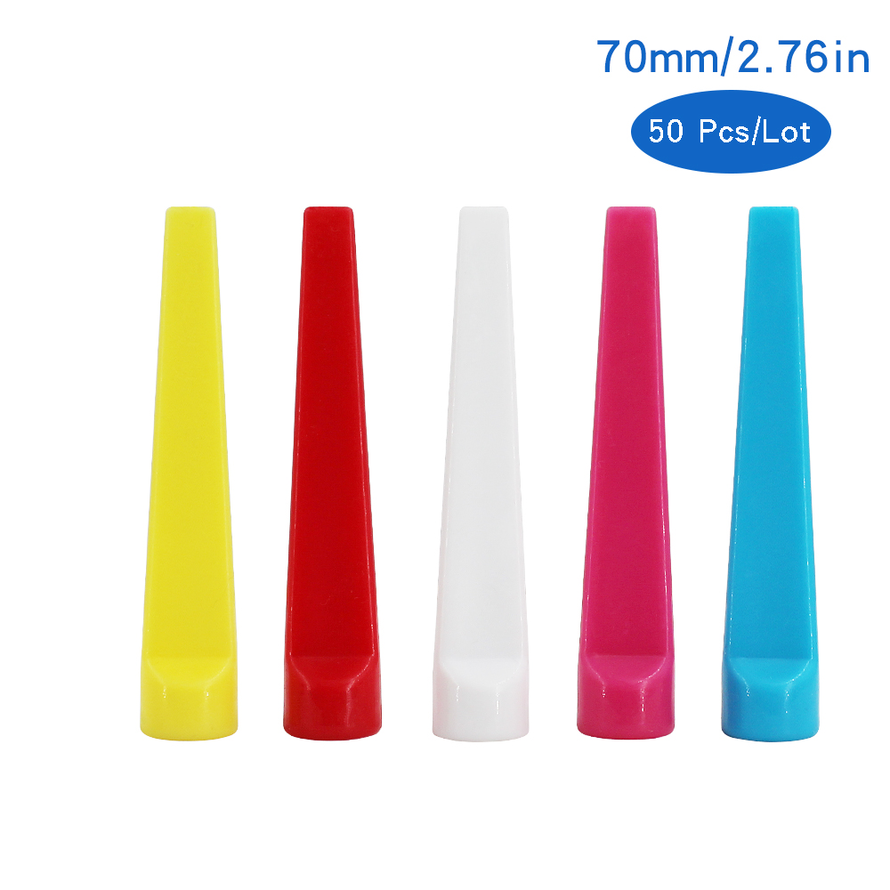 50 Stks/partij Golf Tees Plastic Hout Bamboe 4 Stijlen Golf Tee Kleurrijke Voor Over Sized Drivers, irons &amp; Hybriden. Langer Drives