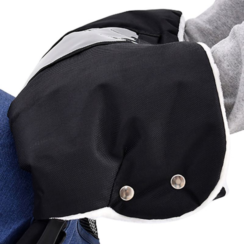 Warme handschoenen voor kinderwagens, unisex, casual, winter, warme handtas voor kinderwagens, bont, fleece, kinderwagenaccessoires