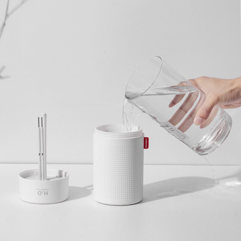750ML Wireless Air Humidifier Diffuser Protable USB Rechargeable Mini Electric Cool Mist Humidifier With LED Night Light