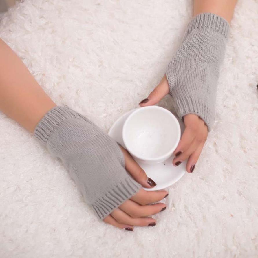 Muqgew Mooie Vrouwen Meisje Prachtige Gebreide Haak Arm Vingerloze Warm Thermische Winter Handschoenen Zachte Warme Handschoen Wanten