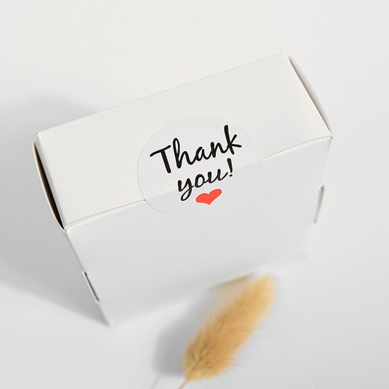 60pcs Transparent Sticker Adhesive Thank You Seal Labels Round PVC Box Sticker Letter Sticker Home Decoration Supplies