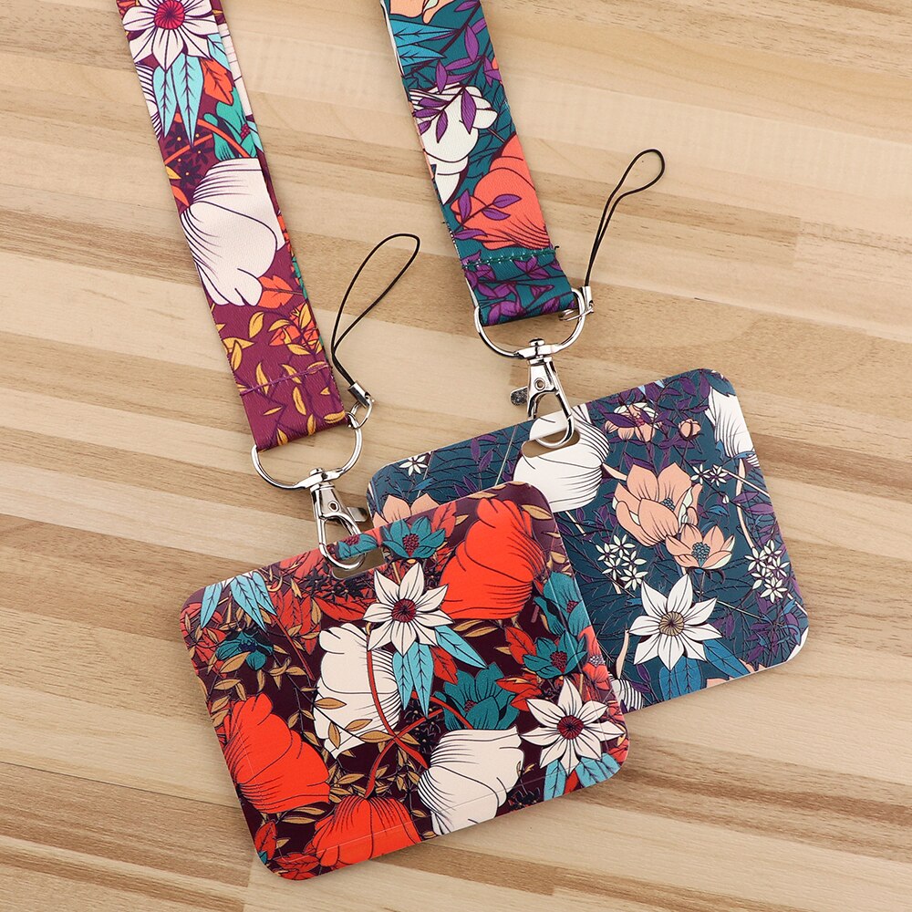 CB1272 Rose Bloem Telefoon Lanyard Sport Strap Hals Touw Mobiele Telefoon Strap Usb Badge Houder Lanyard Hals Ketting Accessoires