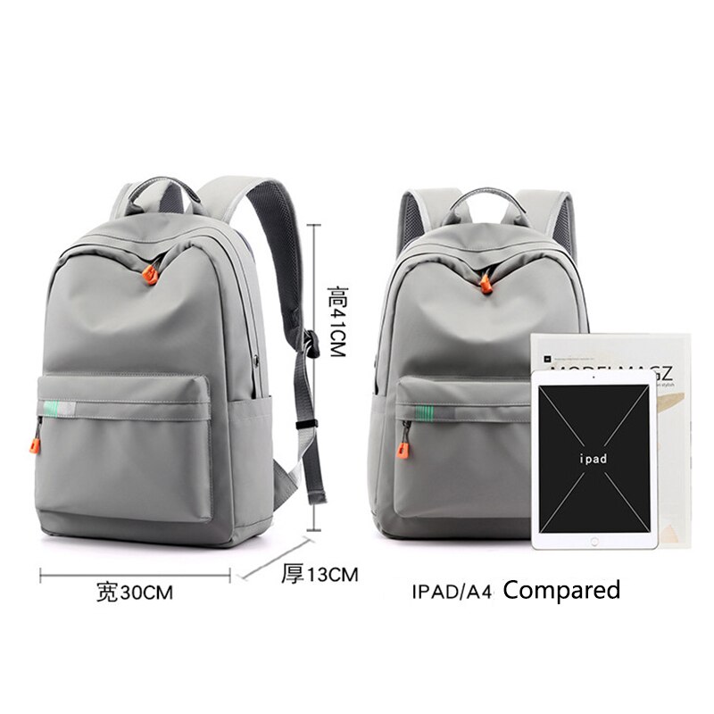 Männer Rucksack Schule Laptop 15,6 Zoll jugendlich Schüler Zurück Pack Schwarz Wasserdicht Oxford Hochschule hoch Schule Tasche Große Kapazität Bagpack