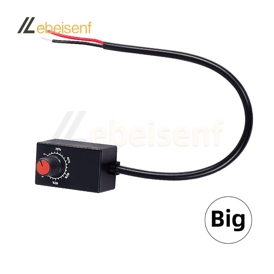 Mini regulador de perilla DC 0-10V 1-10V 0-100% interruptor de encendido/apagado potenciómetro electrónico de Control para luces LED de cultivo regulables controlador de potencia: Marfíl