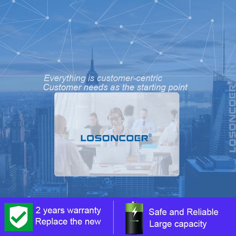 Losoncoer 358595 5800 mah 318292 akkus für prestigio grace 3118 3g pmt 3118 tablet 7 " batterien