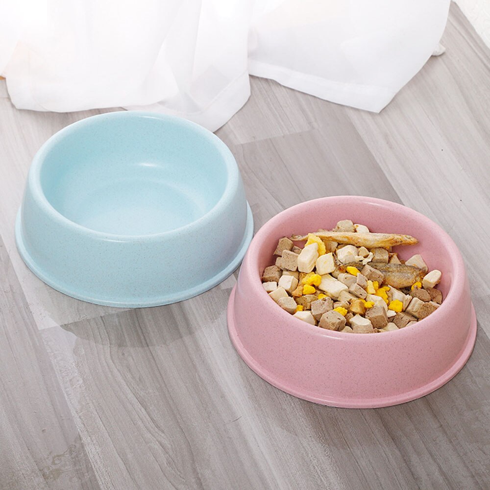 Gamelle en plastique pour animaux de compagnie, bol simple pour chat, tige de blé , nourriture pour petit chien, bol d'alimentation en eau antidérapant pour chiot