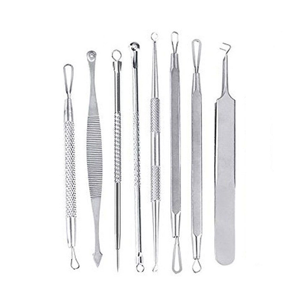 Health and Beauty 8pc Blackhead Remover Tool Kit Whitehead Pimple Acne Blemish Comedone Extractor Sting Feb13