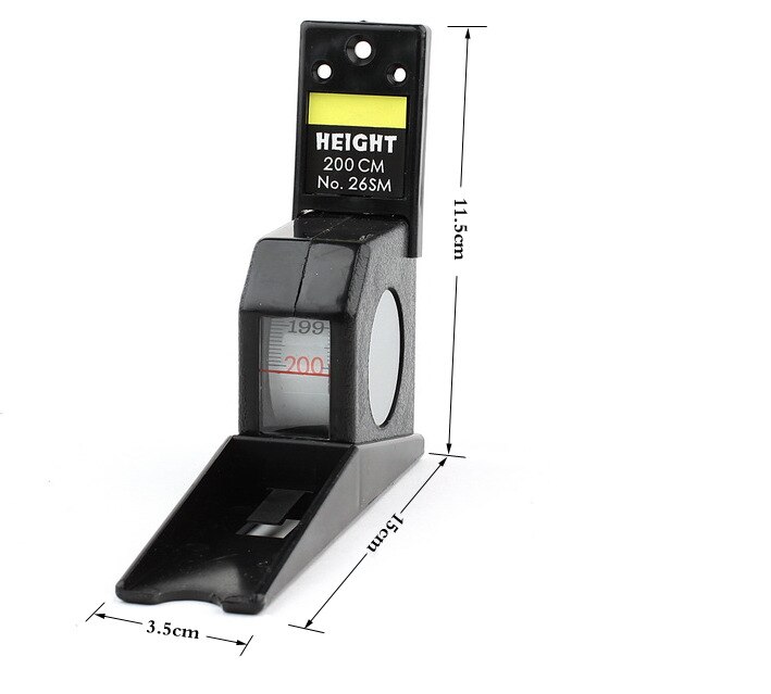 2M Home Children Adult Body Height Monitor Rod Wall Mounted Roll Ruler Growth Stature Meter Stadiometer Tall Measurement Tape
