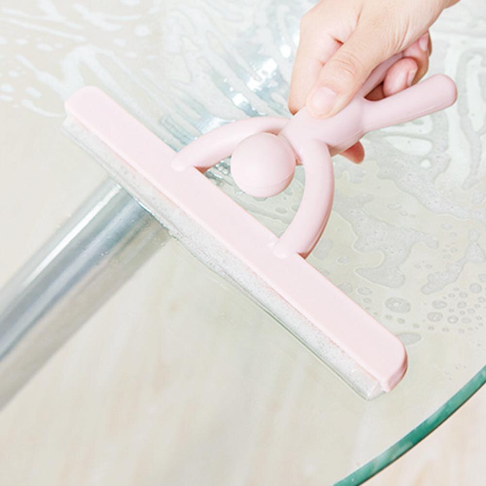 Long Handle Magnetic Window Wiper Glass Cleaner Tool Double Side Squeegee Telescopic rod rotating Household Cleaning Tool Surfac