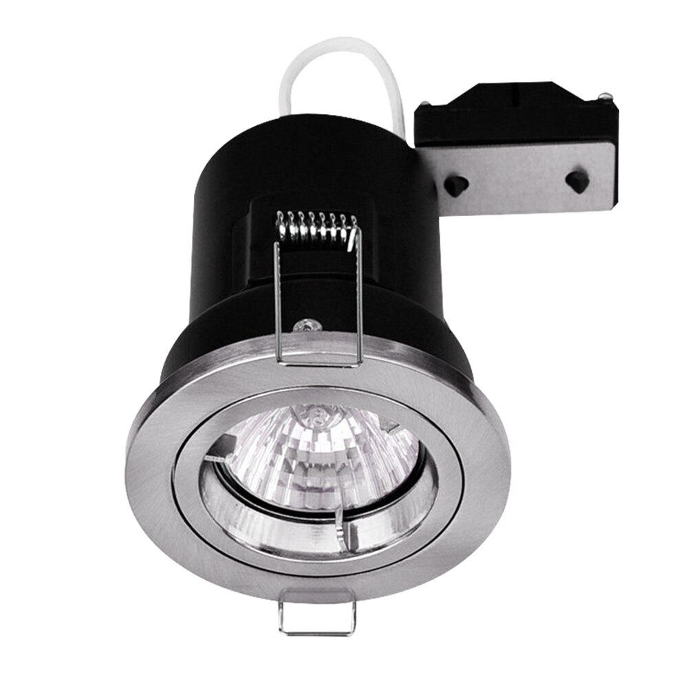 90 minutter brannklassifisering  gu10 led downlight med dimbar led pære  gu10 led downlight soverom kjøkken innendørs spotlight  d30: 1pc uten pære / Børstet nikkel-l