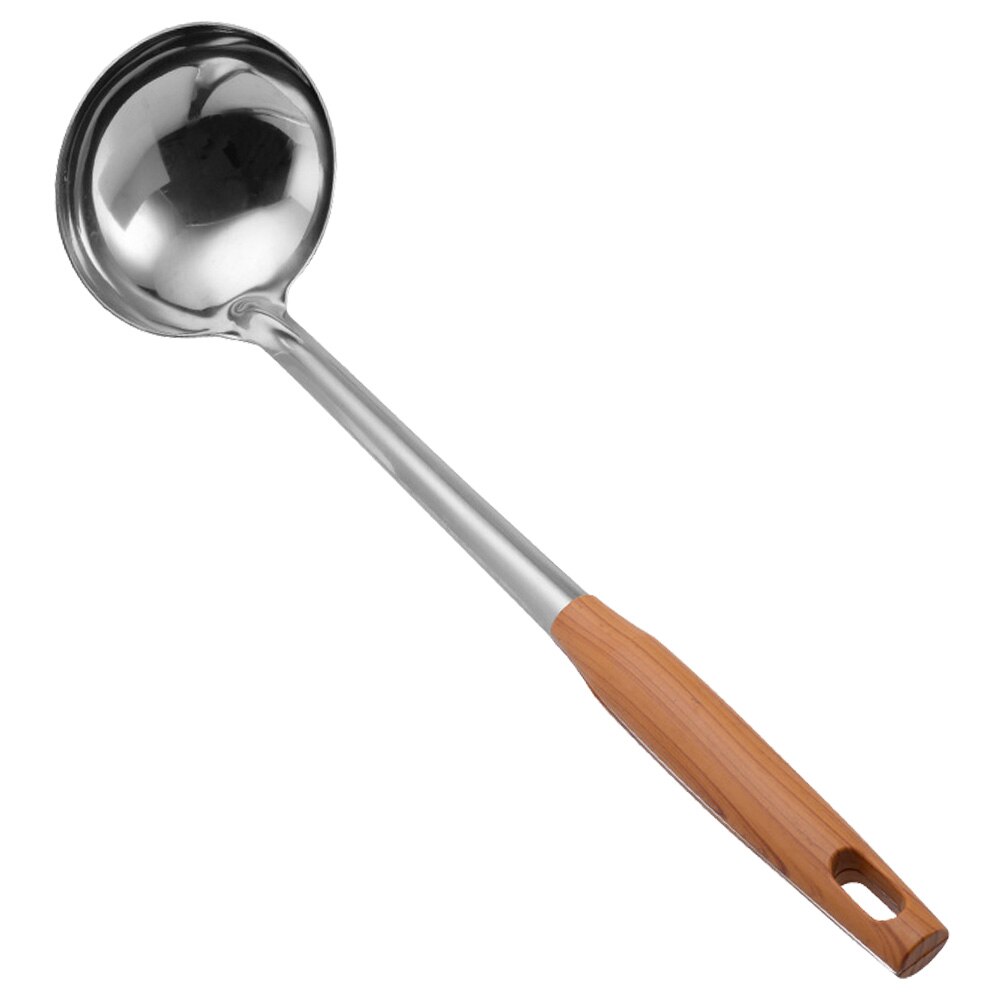 Stainless Steel Cooking Ladle Large Stirring Spoon Stainless Steel Cooking Ladle: Default Title