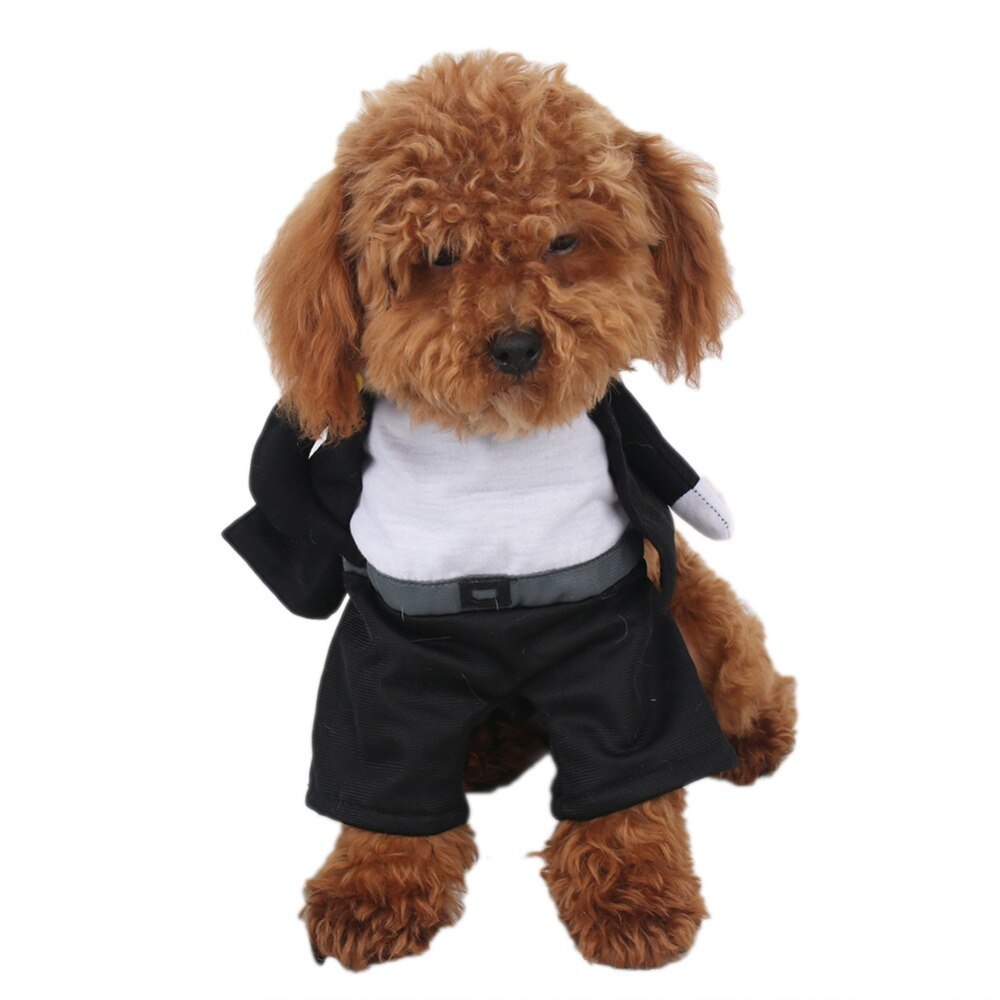 Black Dogs Costumes Schoolboy Cosplay Suit Funny Party Apparel for Dogs Pets Clothes disfraz perro S-XL Support