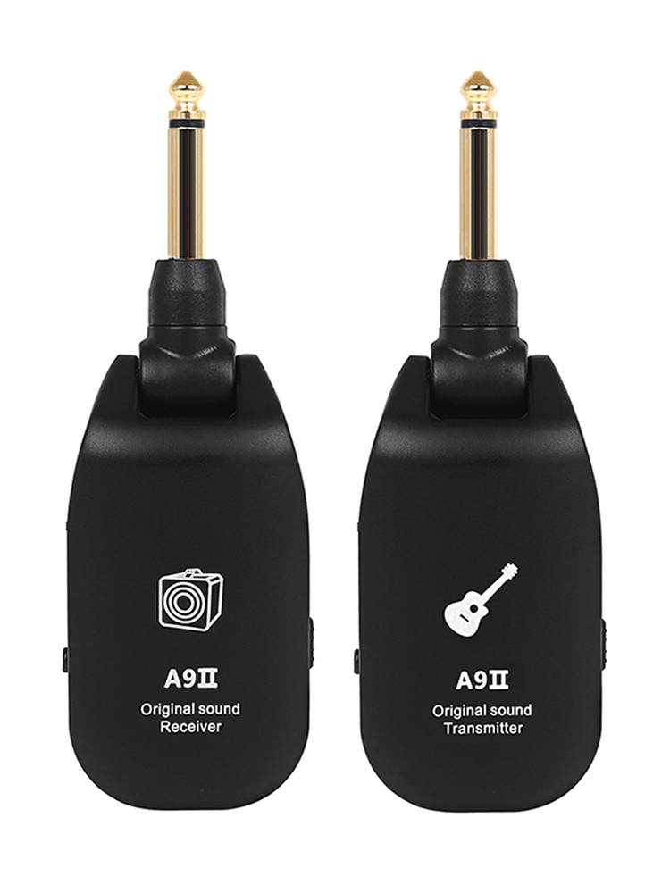 IRIN 2.4GHz Wireless Guitar System Transmitter Receiver Digital Electric Guitar Wireless System For Guitar Bass Amplifier: Burgundy